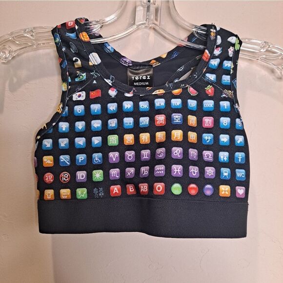 Zara Terez Top bra Size Girls MEDIUM 11" Flat - Picture 5 of 5